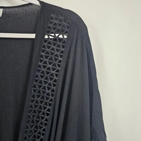 Skye Joy Kimono Cover Up In Black - OS - Picture 5 of 9